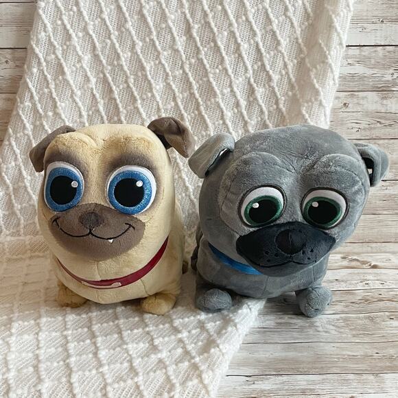 Disney Puppy Dog Pals Plush Set of Two Bingo Rolly Medium - Picture 2 of 12